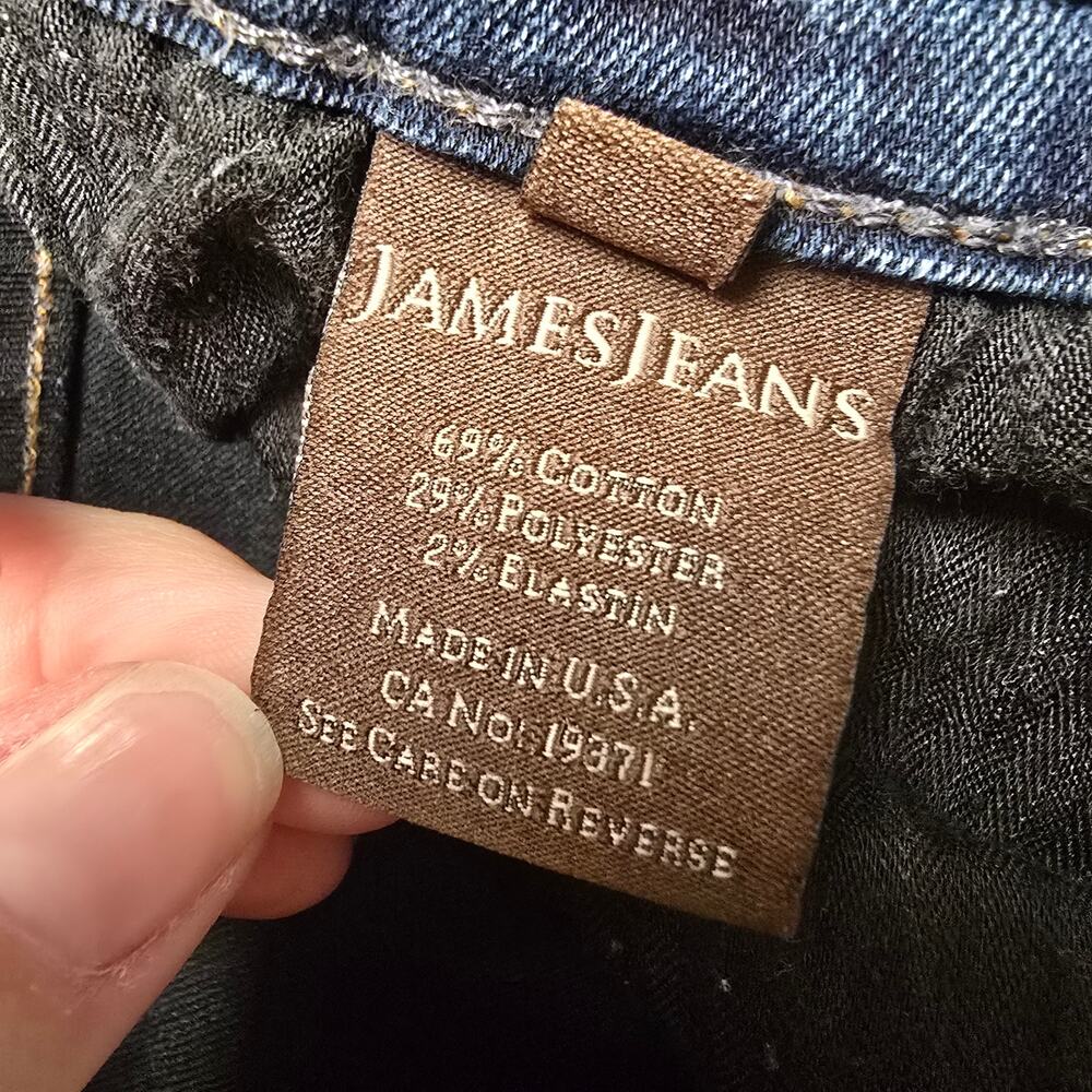 Women's James Jeans "Twiggy" Darkwash Denim Skinny Jeans | Size 30 - Picture 9 of 9